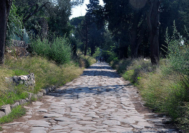 The Ancient Appian Way south of Rome