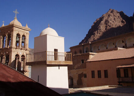Above: St. Catherine’s Monastery, Sinai (minaret in the foreground)