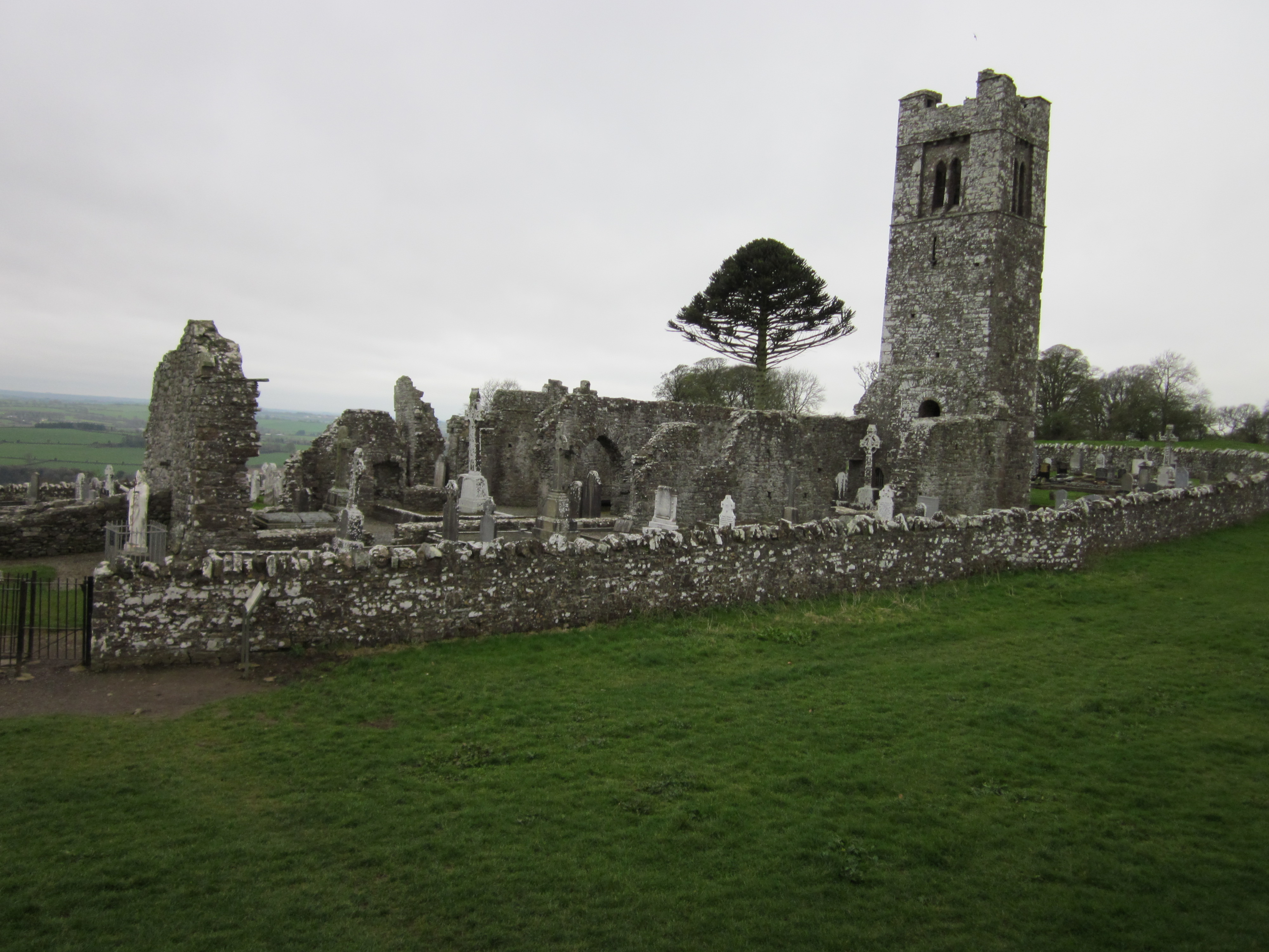 The ruins of Slane Abbey, where legend claims Patrick lit a Paschal fire in defiance of the local king, who in admiration of Patrick’s devotion allowed him to continue preaching. Slane Abbey is one of many monasteries possibly founded by Patrick.