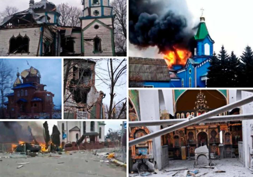 Russian War against Ukraine. 2022, Orthodox Churches Destroyed